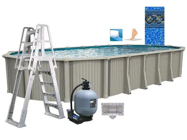 Leslie's Excursion Oval Above Ground Pool Package largest oval pool